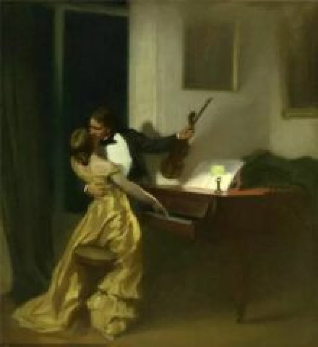 Featuring an image of "The Kreutzer Sonata" painting by René-Xavier Prinet
A composer.